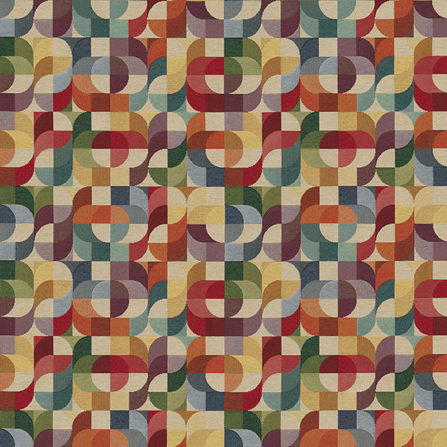Gobelinstoff Graphic Retro Shapes