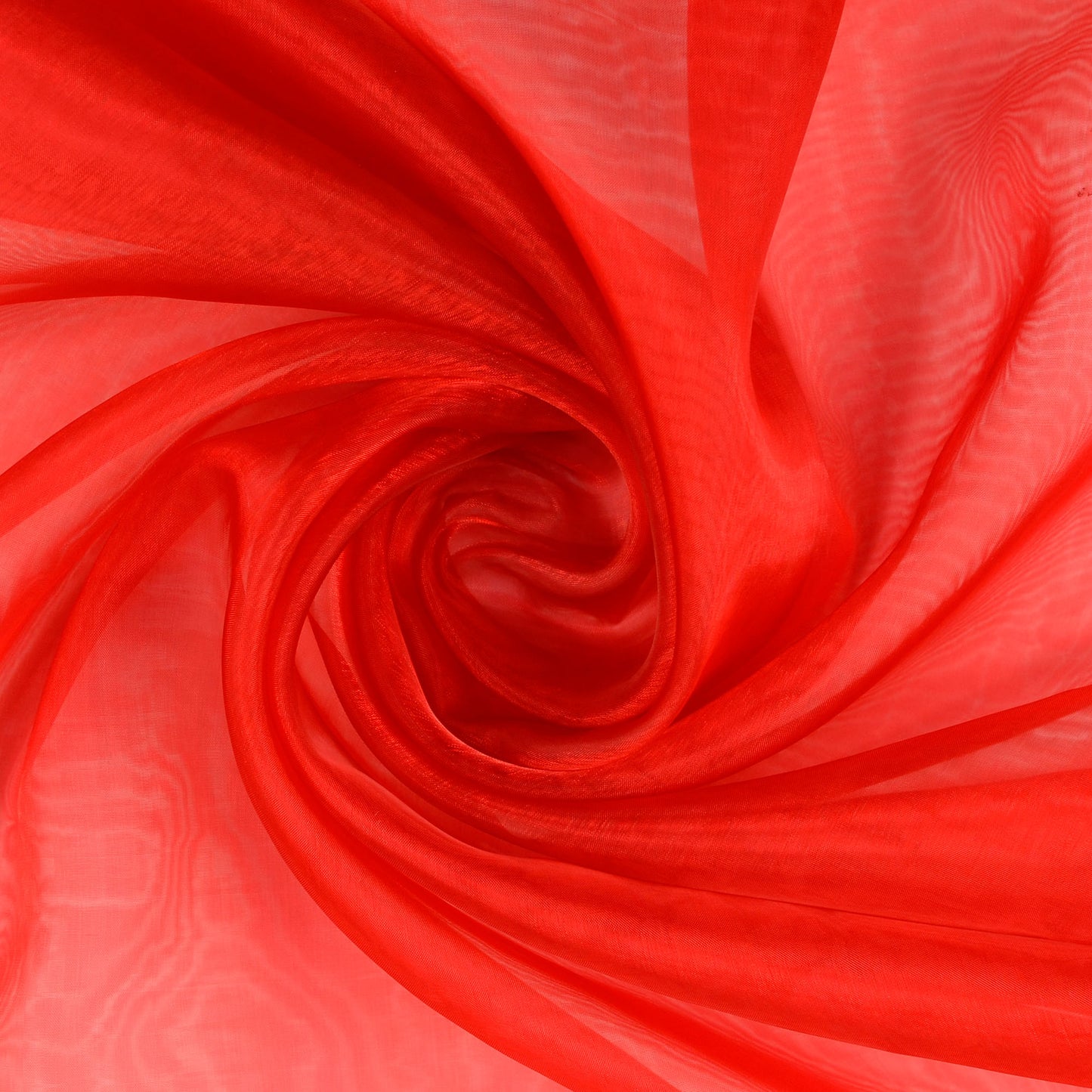 Organza Stoff vom Meter rot