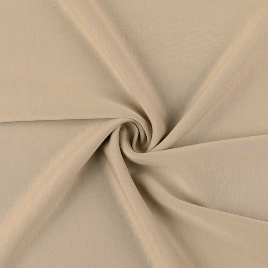 Scuba Stoff beige garngefärbt – elastisch, farbecht und formstabil