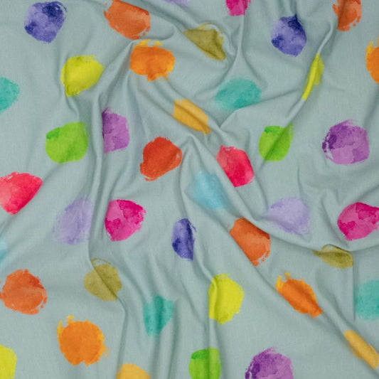 French Terry Aquarell Punkte