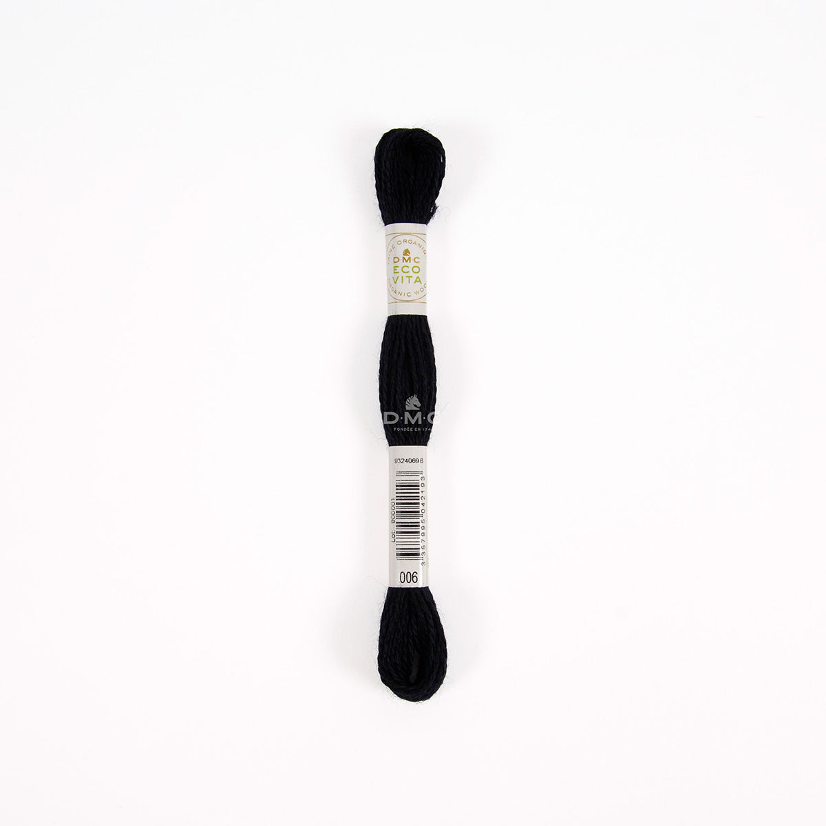 DMC Eco Vita Stick- und Stopfgarn grau schwarz – Bio Wolle 16m