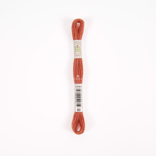 DMC Eco Vita Stick- und Stopfgarn orange / gelb – Bio Wolle 16m