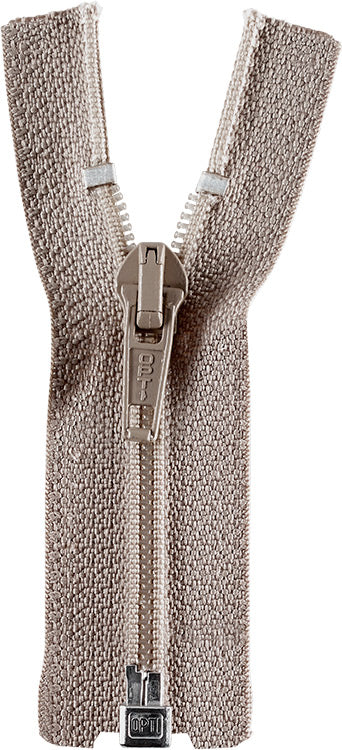 S 60 Reißverschluss Teilbar grau