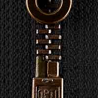 M 60 Metall - Reißverschluss Teilbar 30 cm antik gold