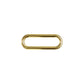 Oval-Ring für Taschen aus Metall 30 mm gold