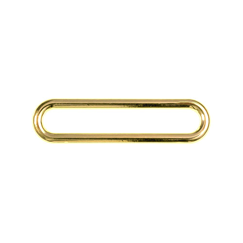 Oval-Ring für Taschen Metall 40 mm gold