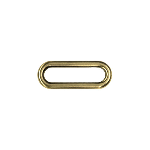 Oval-Ring für Taschen aus Metall 25 mm altmessing