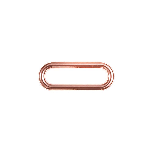 Oval-Ring für Taschen aus Metall 30 mm kupfer