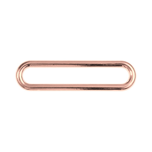 Oval-Ring für Taschen Metall 40 mm kupfer