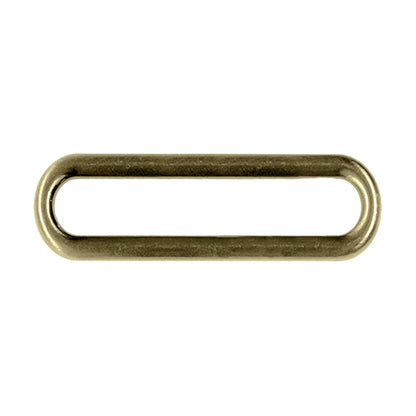 Oval-Ring für Taschen Metall 40 mm altmessing