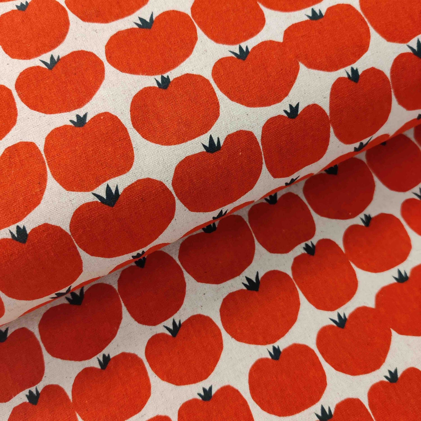 Cotton Flax Prints Tomato