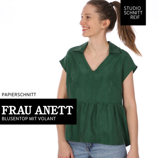 FRAU ANETT Blusentop | Papierschnitt