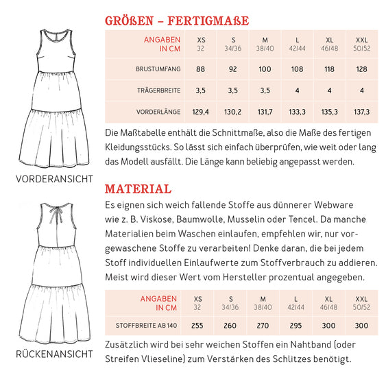 FRAU CLAIRE Volantkleid | Papierschnitt