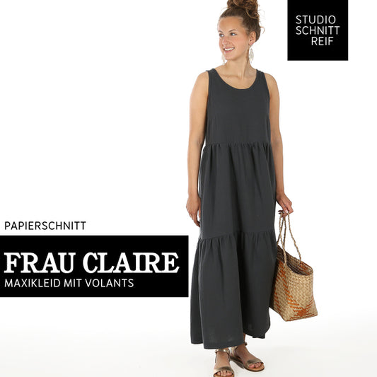 FRAU CLAIRE Volantkleid | Papierschnitt