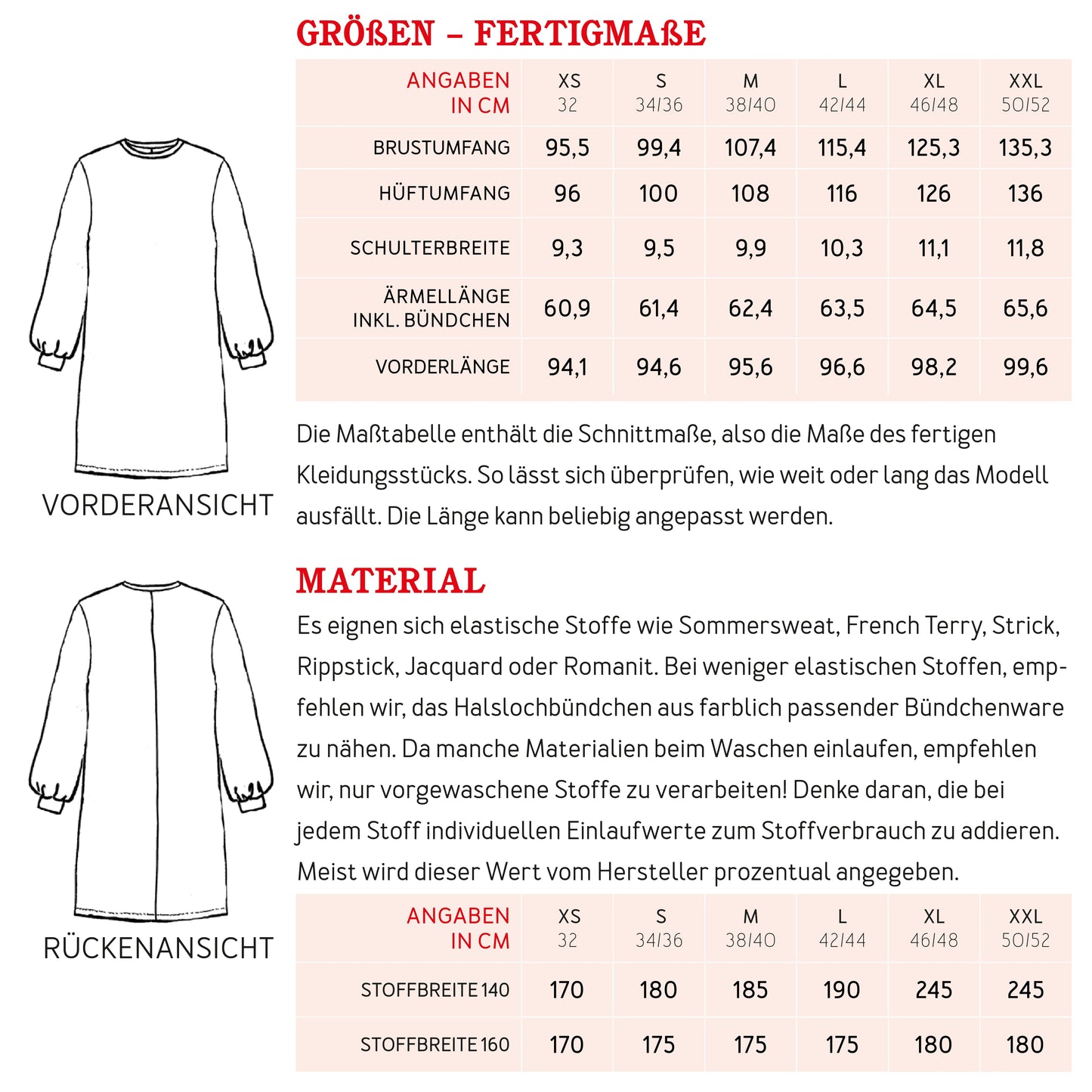 FRAU LINN kurzes Sweatkleid | Papierschnitt