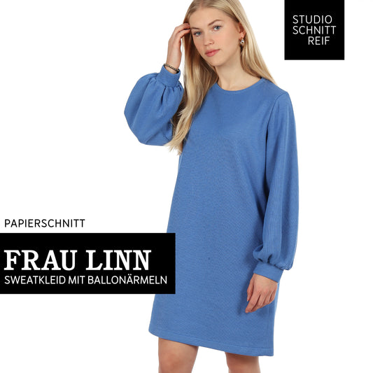 FRAU LINN kurzes Sweatkleid | Papierschnitt