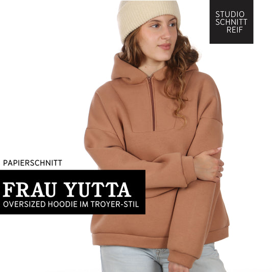 FRAU Jutta oversized Hoodie | Papierschnitt
