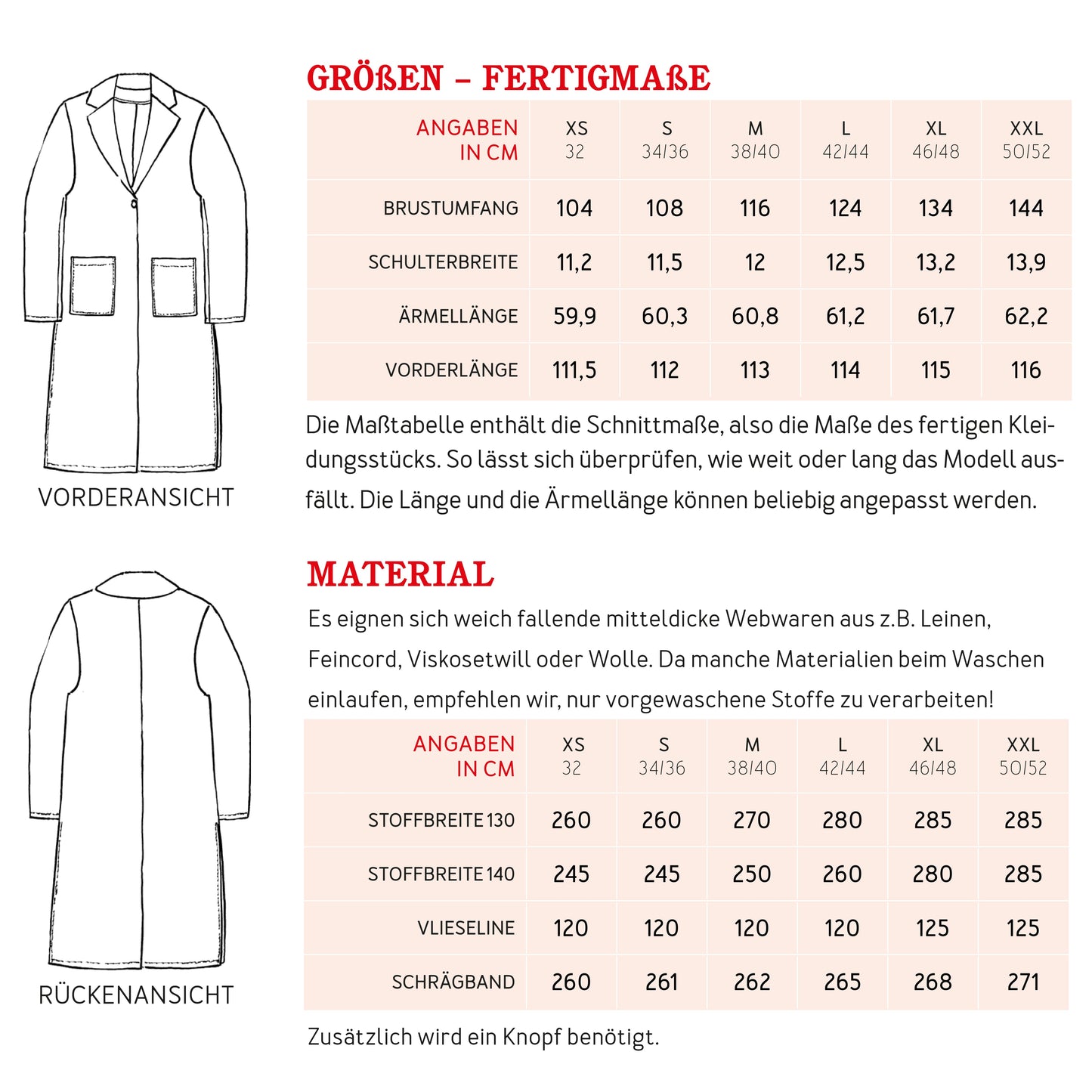 FRAU SHIRA Mantel | Papierschnitt