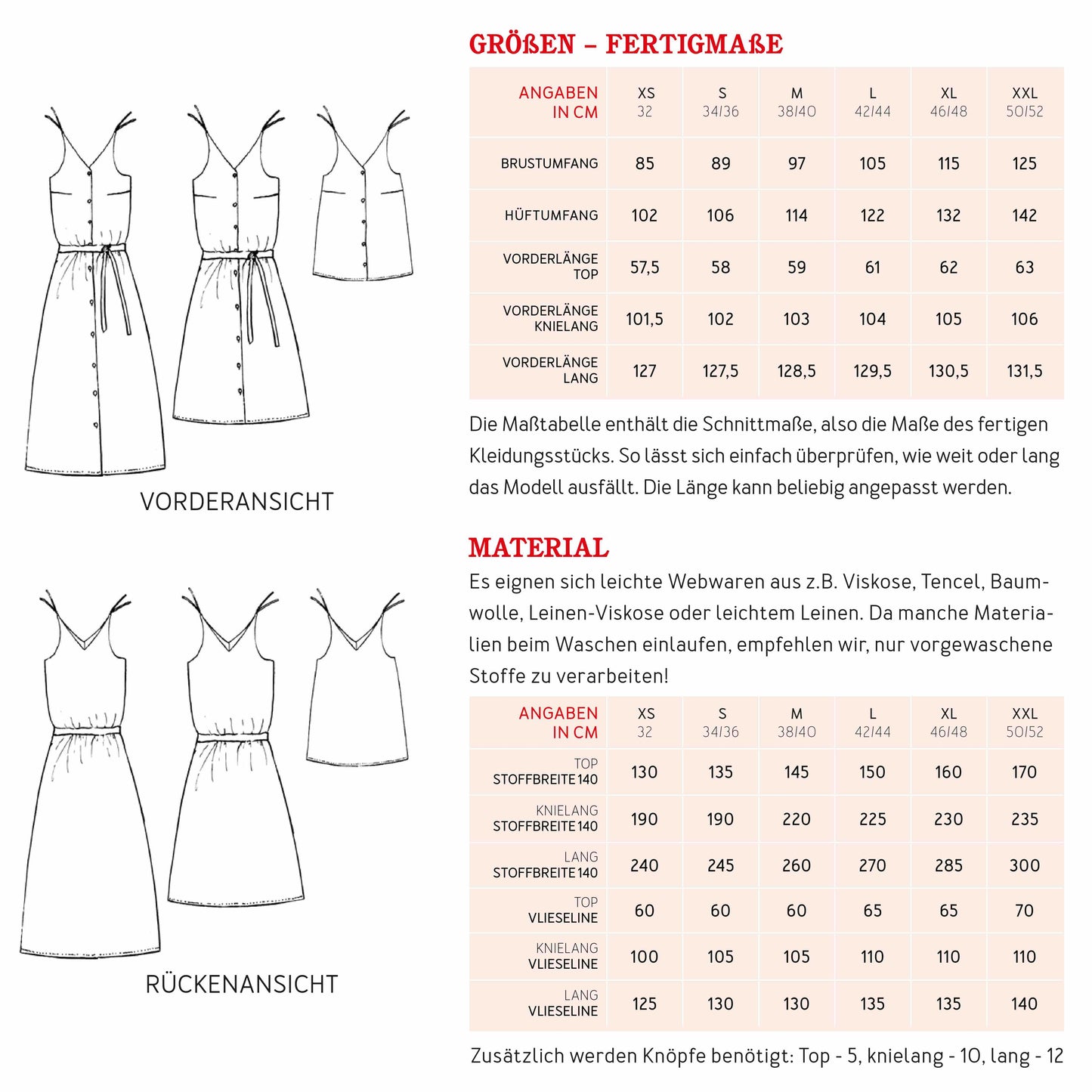 Papierschnittmuster Kleid Frau Lulu