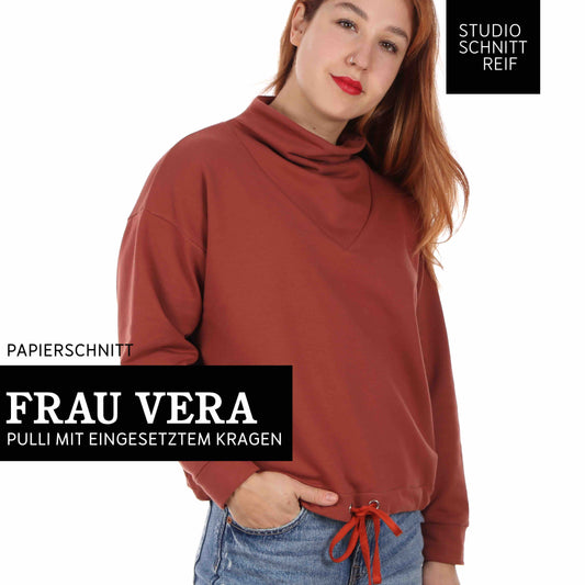 FRAU VERA Pullover mit Kragen | Papierschnitt