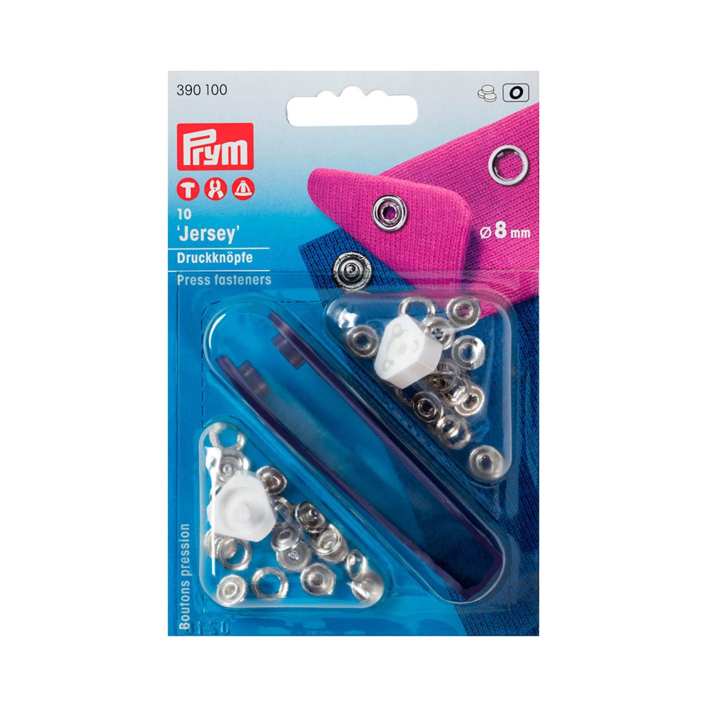 Jerseyknöpfe 8 mm Grundpackung 10er-Set