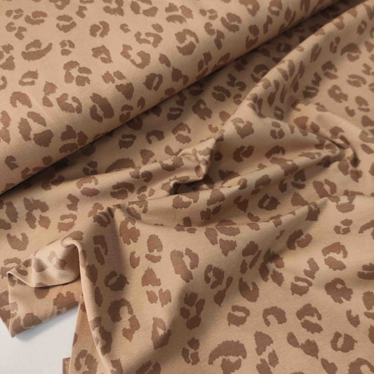 Jerseystoff vom Meter mit Leomuster