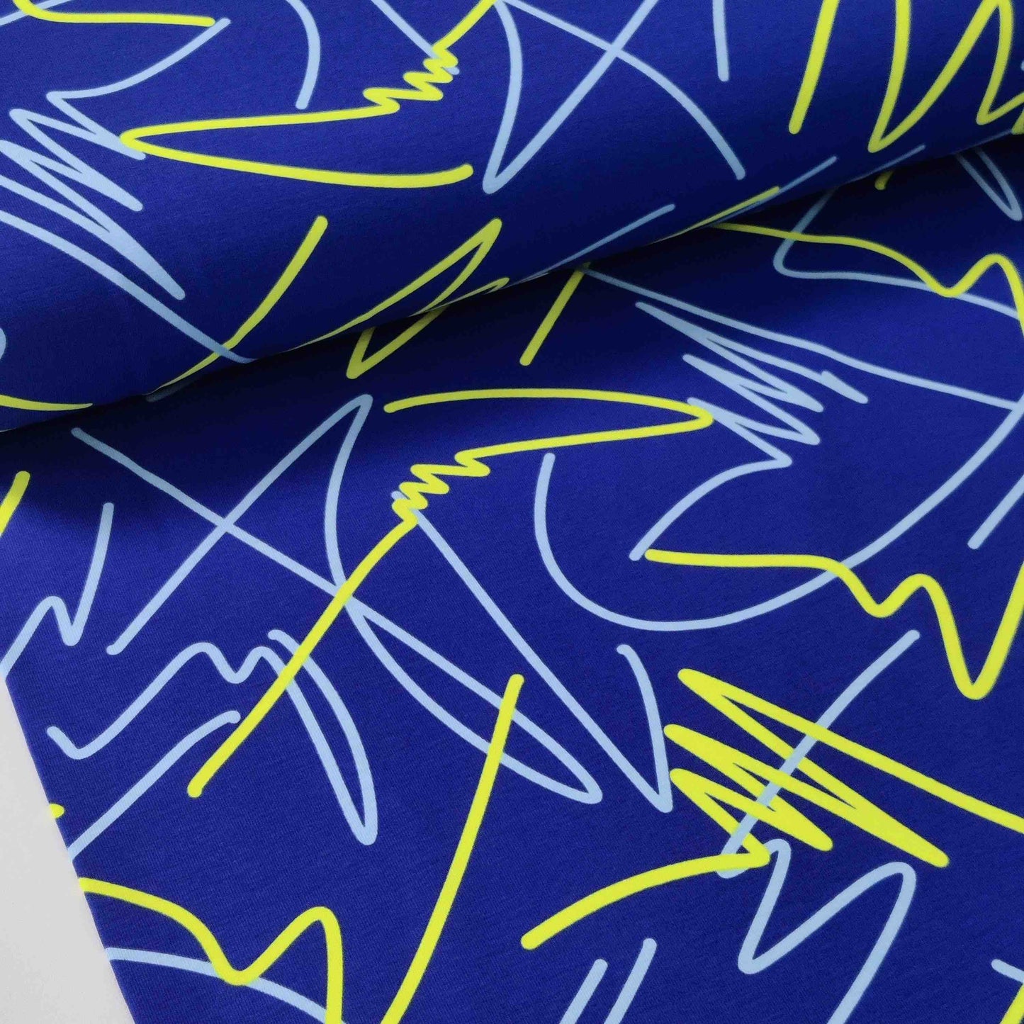 Jerseystoff Neon Abstract