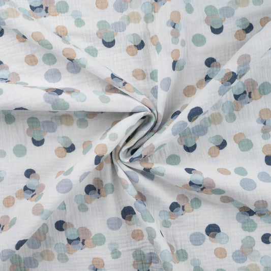Musselin Konfetti Dots