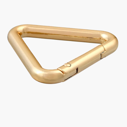 Karabiner Dreieck gold