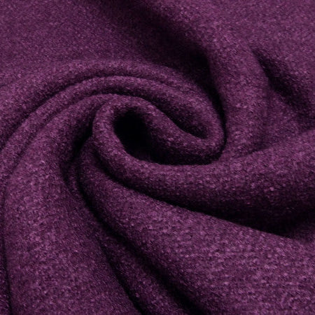 Woll-Bouclé-Krepp mit körniger strukturierter Oberfläche