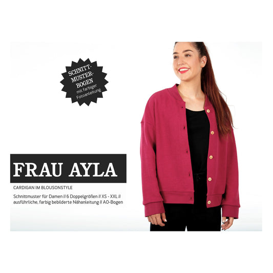 FRAU AYLA Cardigan | Papierschnitt
