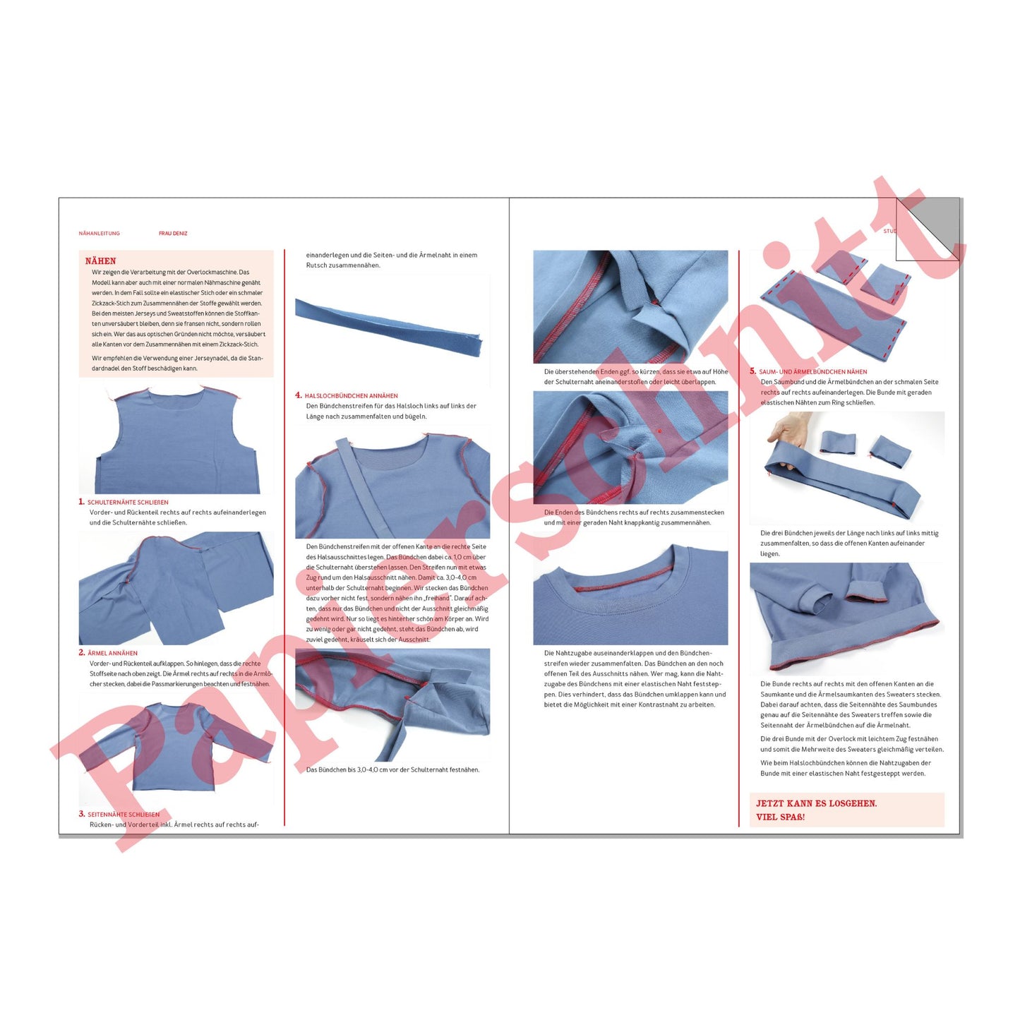 FRAU DENIZ Sweater | Papierschnitt