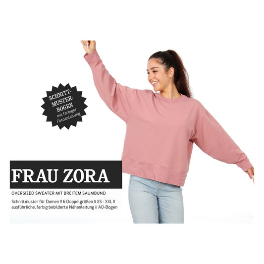 FRAU ZORA Oversized Sweater | Papierschnitt