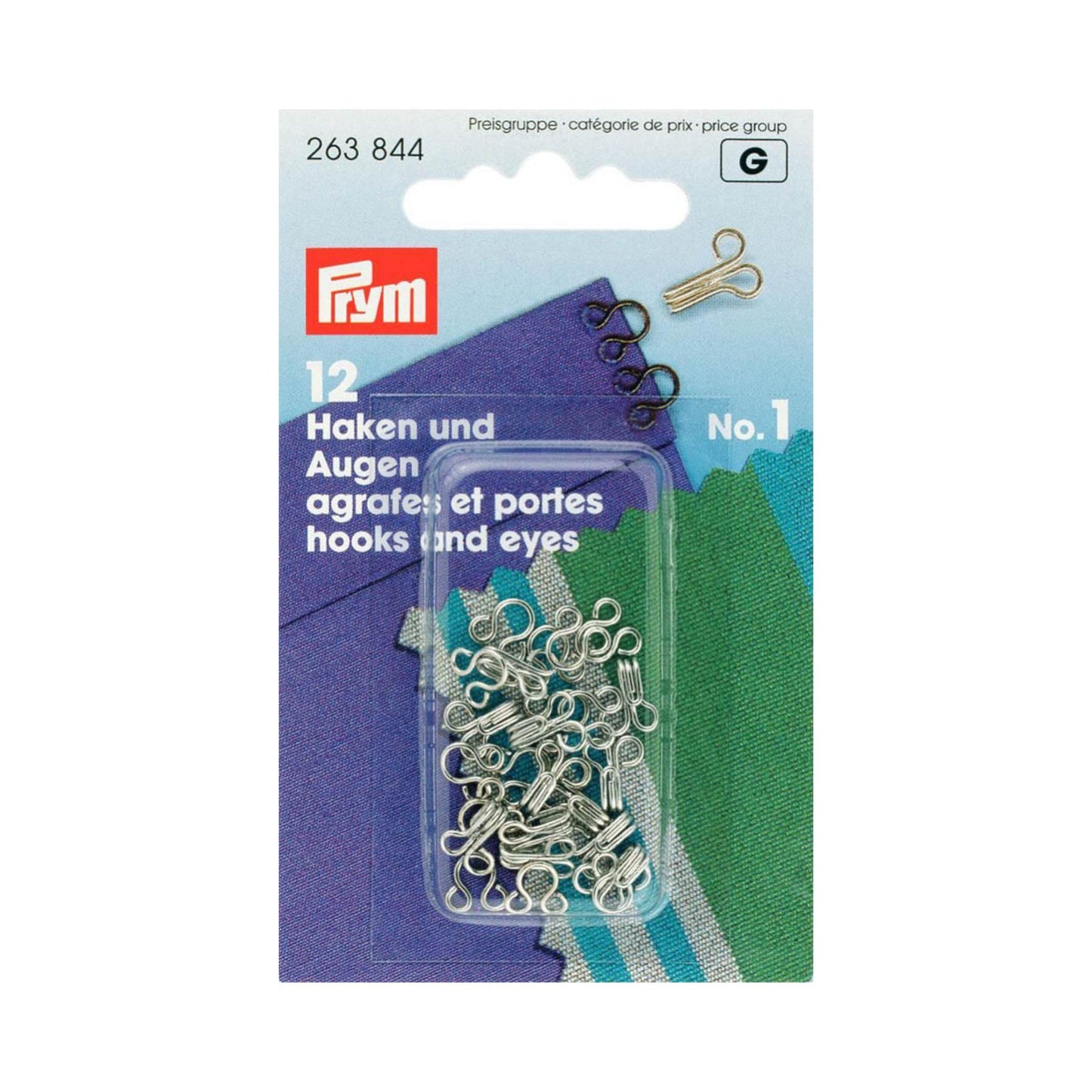 Prym Haken und Augen silber