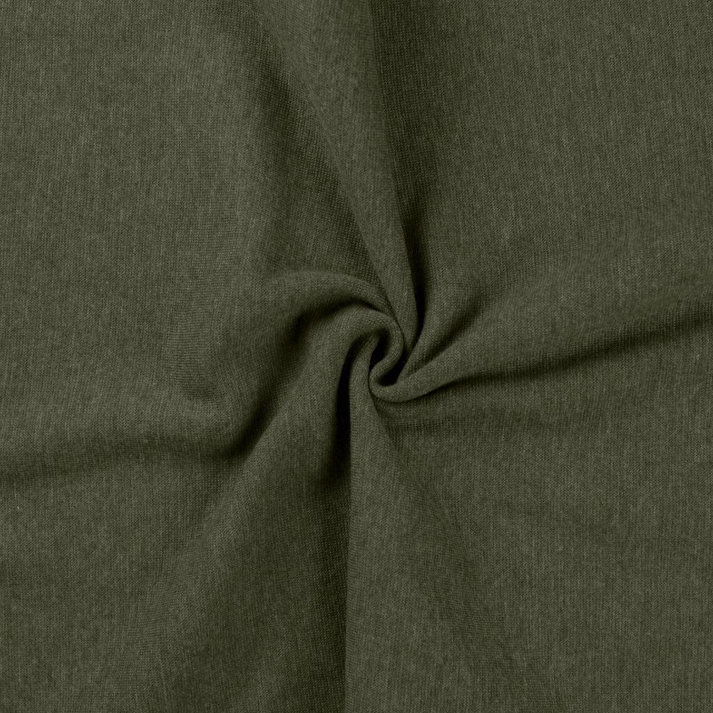 Bündchenstoff melange khaki