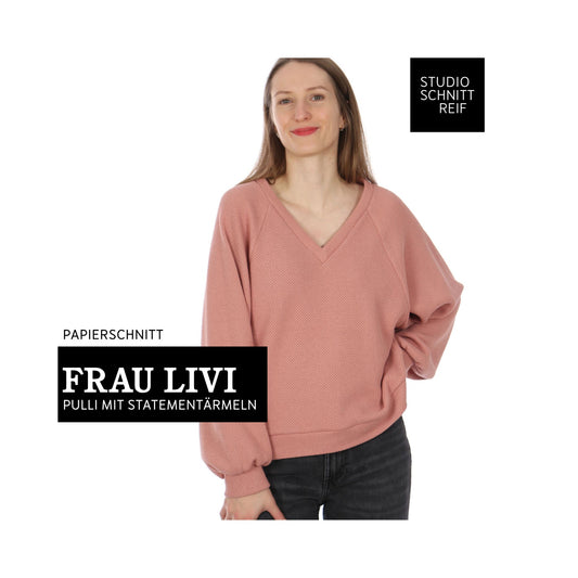 FRAU LIVI Raglansweater | Papierschnitt