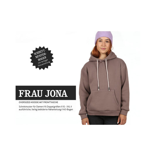 FRAU JONA Hoodie | Papierschnitt