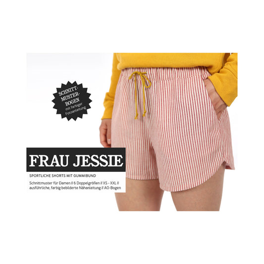 Schnittreif Schnittmuster Damen Shorts Frau Jessie