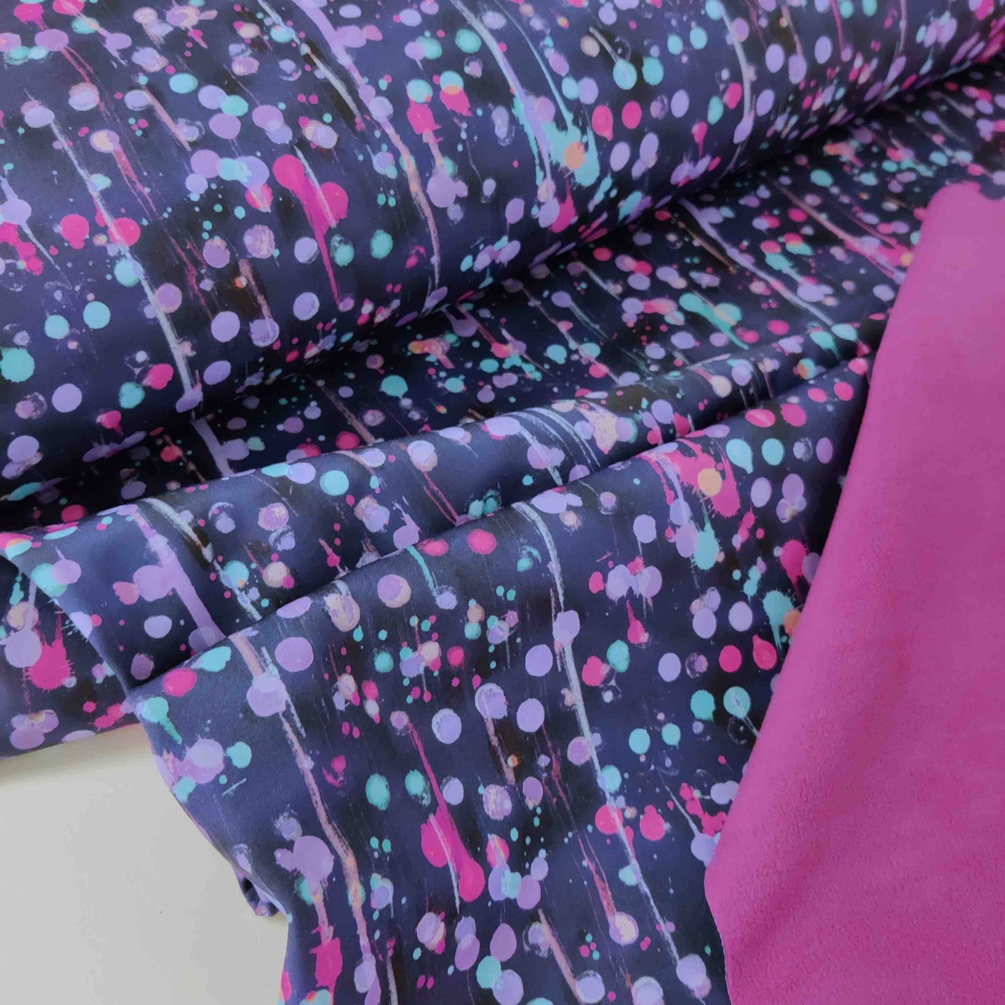 Softshell rainy print Mis Dots