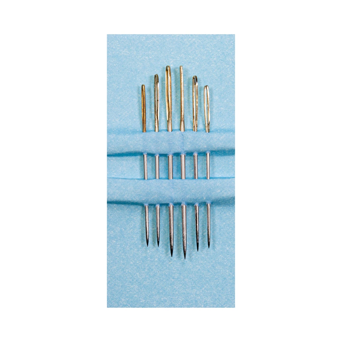 Veno Sticknadeln mit Spitze No. 18–22 – 6 Stück, Goldöhr – präzise Nadeln für Stickarbeiten & feine Handarbeiten.