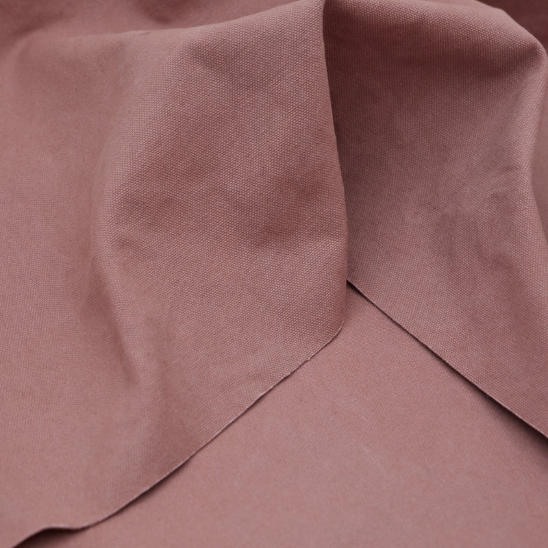 Heavy Washed Canvas Uni pale pink vom Meter kaufen