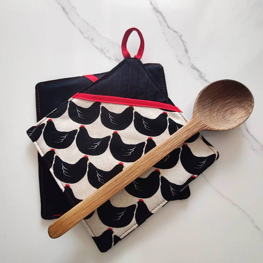 freeBook Topflappen mit Eingriff