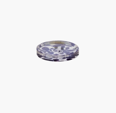 Polyesterknopf 4-Loch, Blumen, 12mm