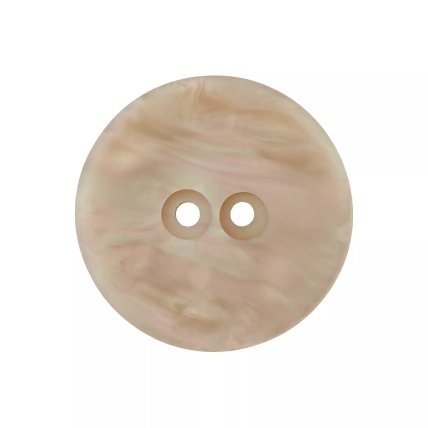 Prym Knopf 23 mm – creme & mittelgrau, Perlmutt-Optik