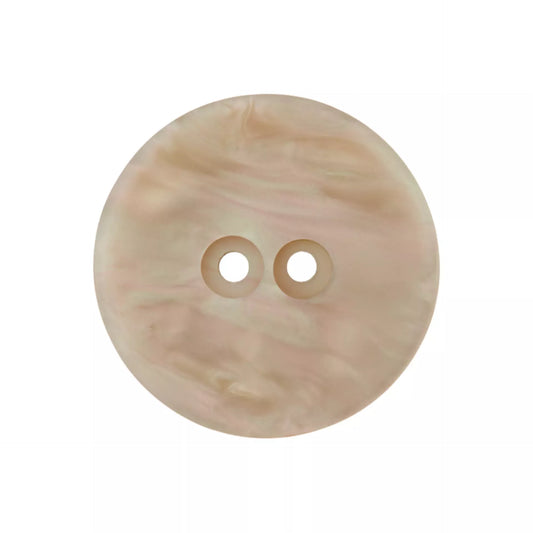 Prym Knopf 23 mm – creme & mittelgrau, Perlmutt-Optik