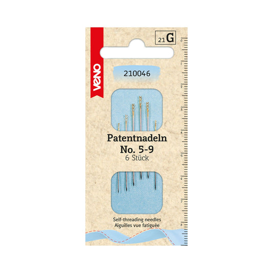 Veno Self-Threading Nadeln Nr. 4–8 – Blindennadeln zum einfachen Einfädeln