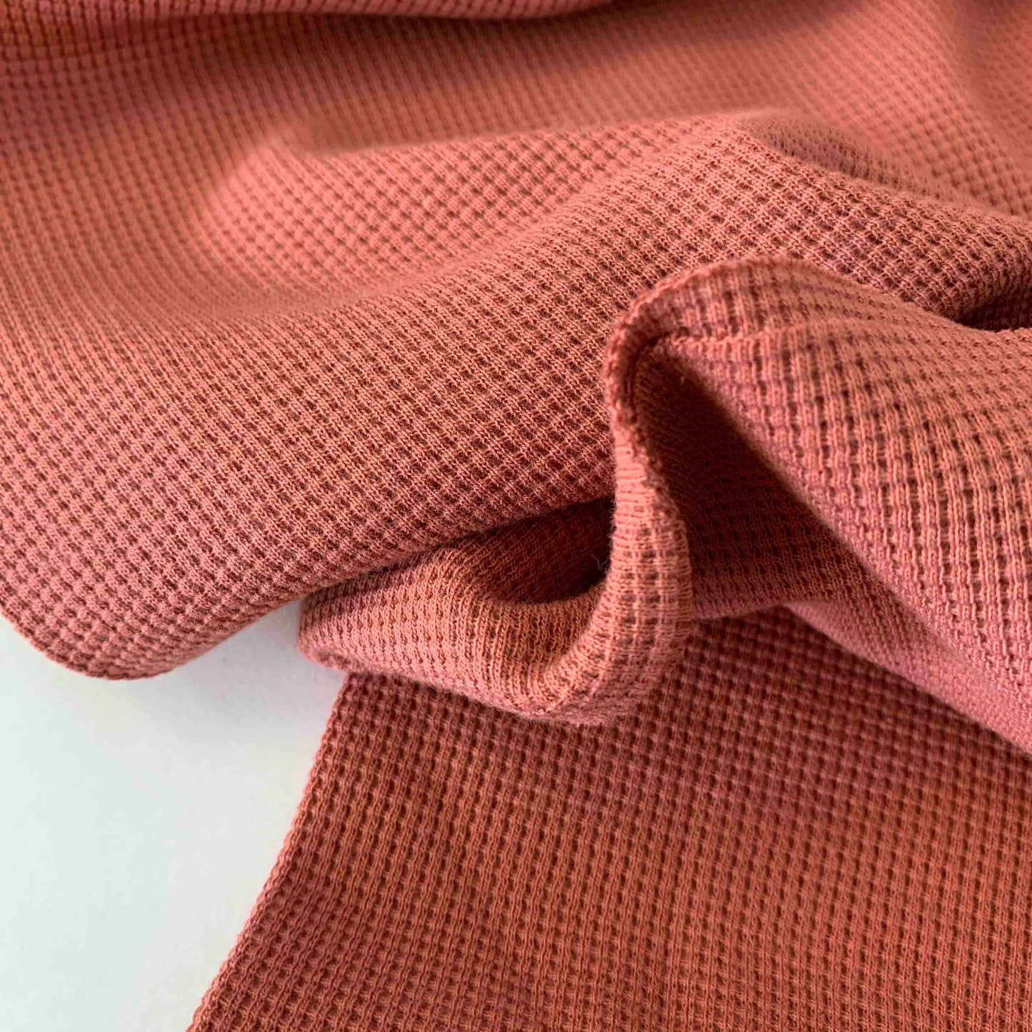 Waffel-Jersey Uni