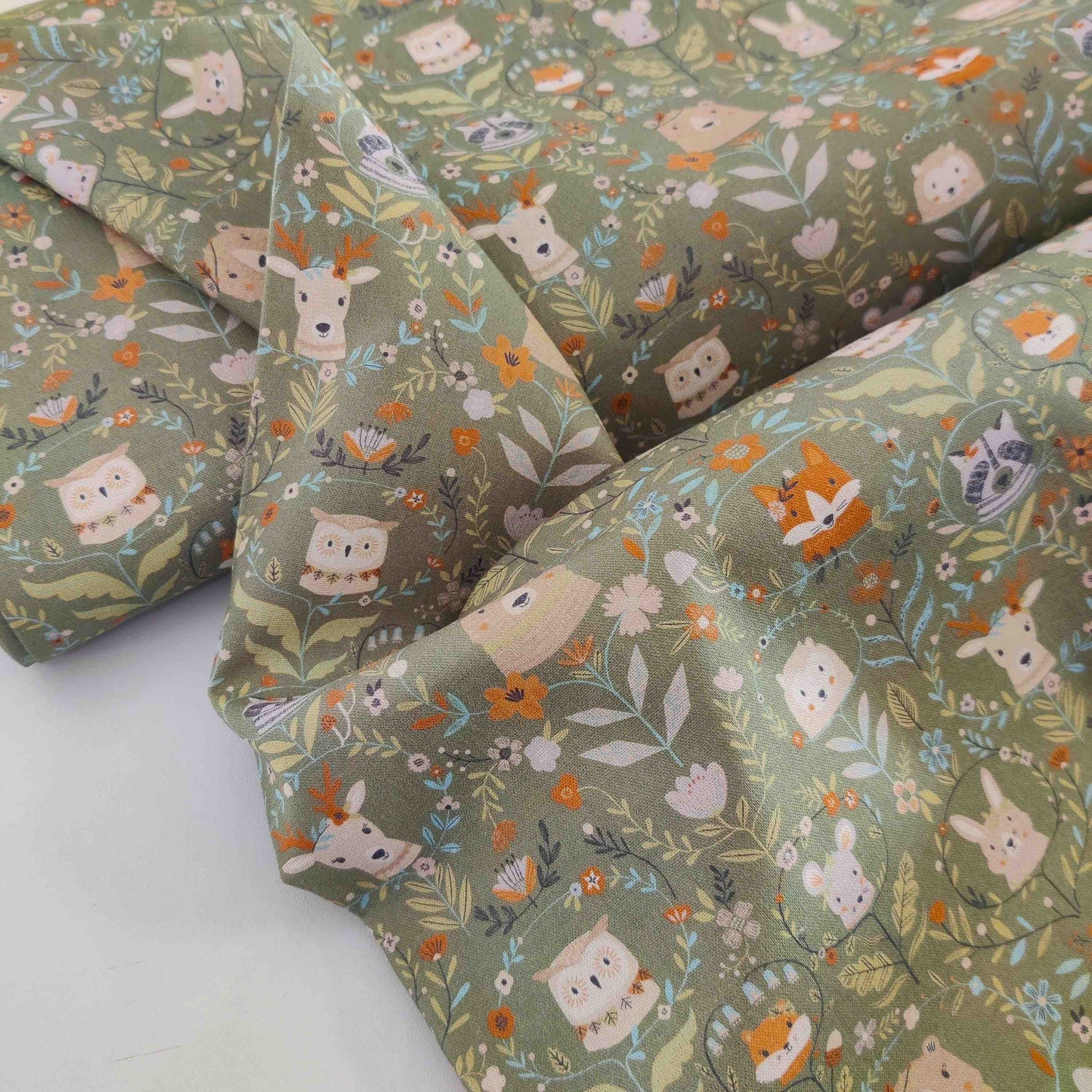 Baumwollstoff Waldtiere Göteborg