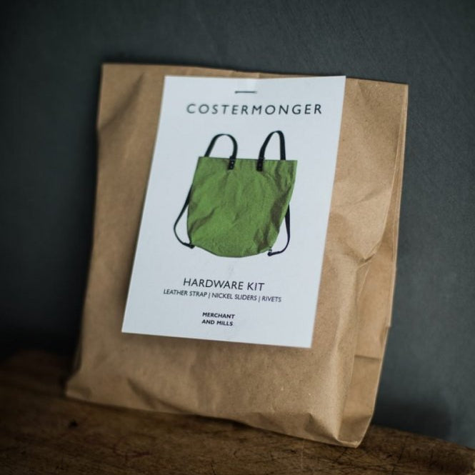 Costermonger Hardware-Kit mit Lederriemen und Nickelbeschlägen