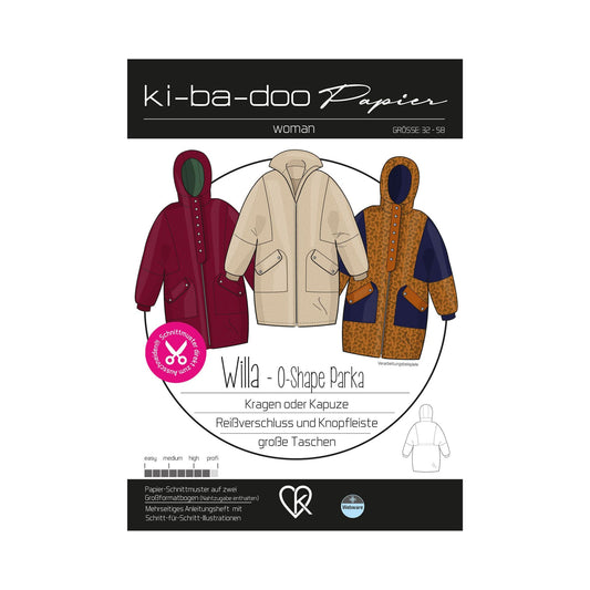Schnittmuster O-Shaped Parka Willa